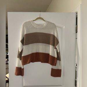 Multi colored sweater! Size large!